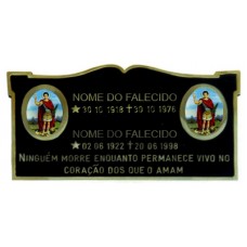 Placa com Foto de Moldura e Friso Trabalhado Placa com Foto de Moldura e Friso Trabalhado